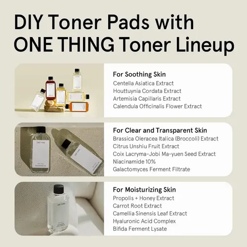 Recambio De Tóner Seco Cotton Pads One Thing, Sin Blanquear,