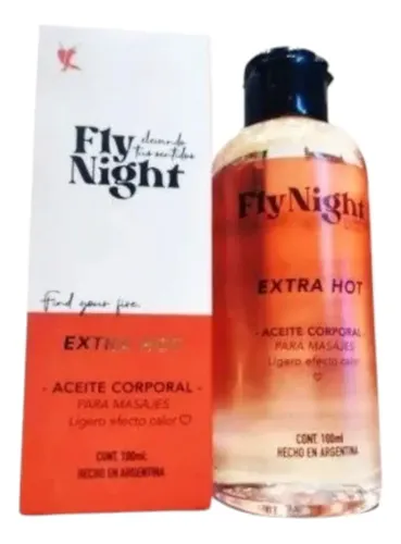 Aceite Calor Masajes Fly Night Body Oil Ultra Hot 100 Ml