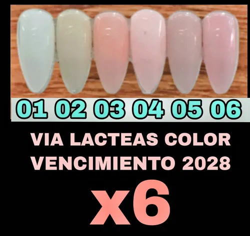 6 Esmaltes Semip Via Lactea Color Aprob X Anmat Charm Limit