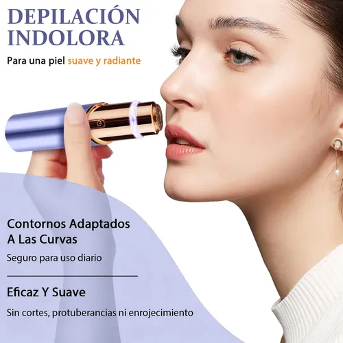 Depiladora Facial 2en1 Rasuradora Eléctrica Mujer Cara Hh Tt