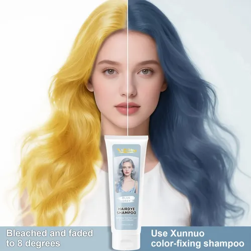 Shampoo Tinte Gris Azul: Fija Y Neutraliza, Moda Duradero
