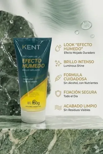 Gel Capilar Kent Look Efecto Húmedo 150ml