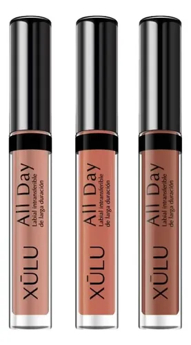 Pack Labiales Xúlu All Day Nudes Intransferibles de Larga Duración