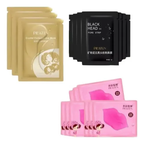 Mascarillas Kit X 9u P/puntos Negros Ojeras Y Labios Oferta