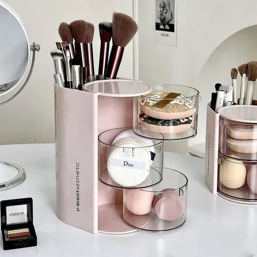 /torganizador De Maquillaje Giratorio Con Cajones Elegante B