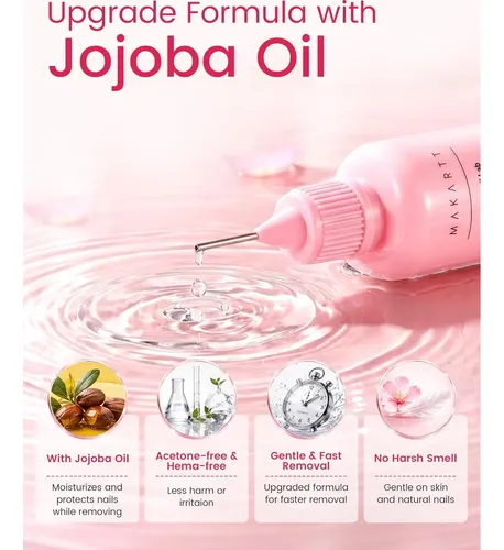 Removedor De Uñas Makartt 30 Ml Con Aceite De Jojoba