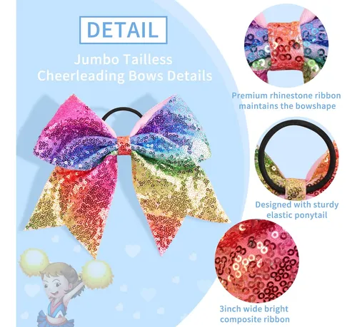 Cinta Elástica Con Forma De Lazo Para Coletas Cheer Hair Bow