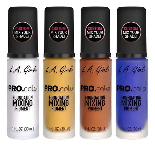 Base De Maquillaje Liquido La Girl Pro Color Matte 30 Ml Tono Blue