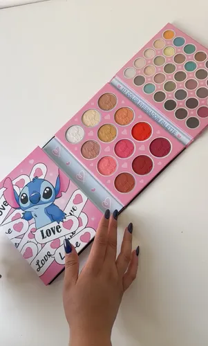 Paleta De Sombras Infantil Stitch 117 Sombras Mate Satin