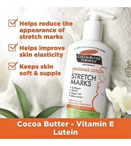Crema Antiestrías Palmer’s 250 ml Embarazo Manteca de Cacao