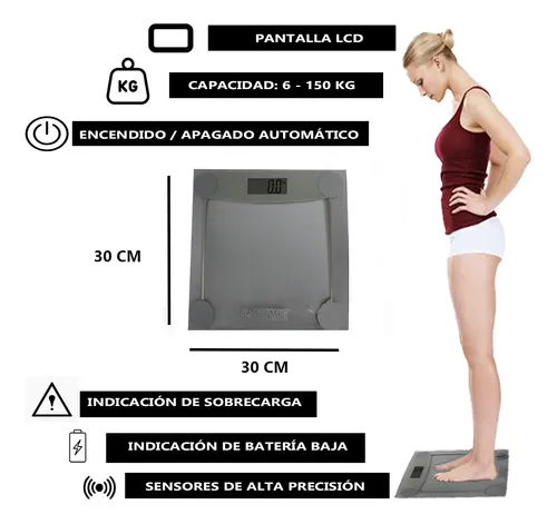 Balanza Digital Baño Personal Corporal 180kg Bremed 3019