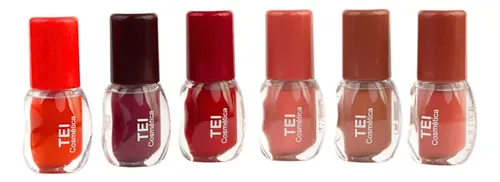 Labial Liquido Matte Intenso Lip Gloss Tei Cosmetica