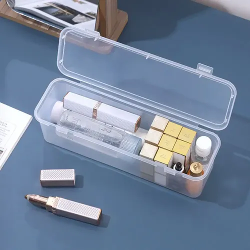 Caja Organizadora Transparente Para Cosméticos De Viaje