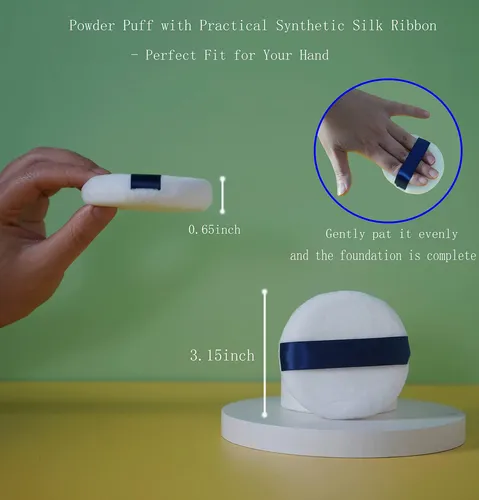 Borlas De Maquillaje Ultrasuaves Y Lavables De Terciopelo