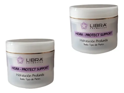 2 Crema Facial Hidra Protect 50gr. Libra Cosmetica Momento De Aplicación Día/noche Tipo De Piel Todo Tipo De Piel