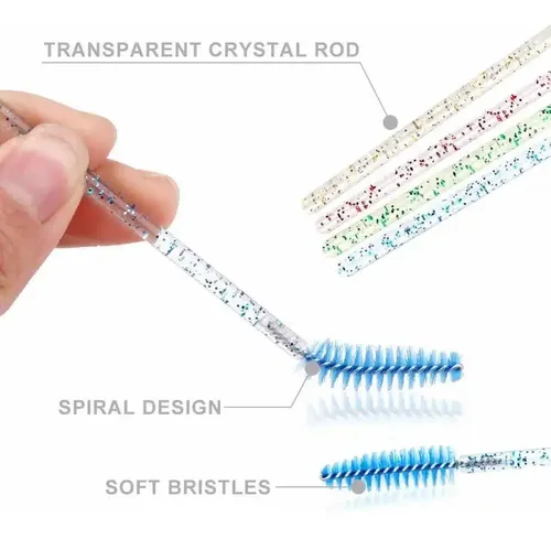 Kit Cepillo Microhisopo Y Limpiador De Pestañas X60 Unidades
