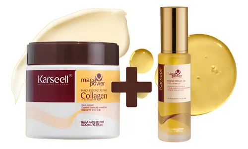 Kit Karseell Mascarilla Hidratante + Aceite Capilar Maca Essence