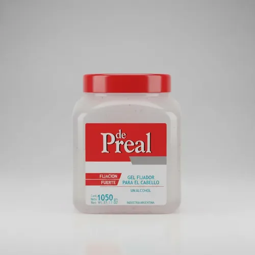 De Preal Gel Fijación Fuerte Pote X 1050g Sin Alcohol