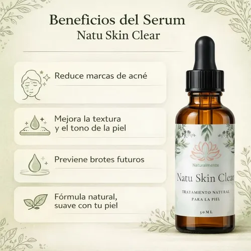 Sérum Anti Acné Natu Skin Clear Naturalmente 30ml 2×1