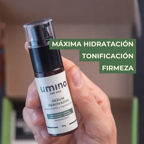 Serum Facial Para Hombres Umino Hidratación Y Renovación Todo Tipo De Piel Día/noche
