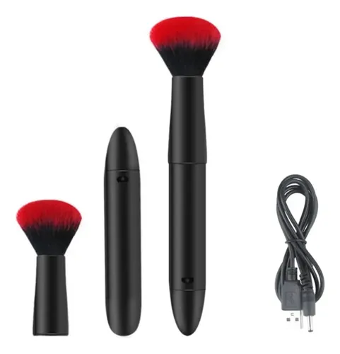 Cjwbrocha Eléctrica Maquillaje 10 Velocidades Vibracióncc Negro