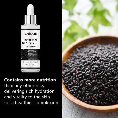Exfoliante De Esencia De Arroz Negro Vedoaid 3.381 Fl Oz
