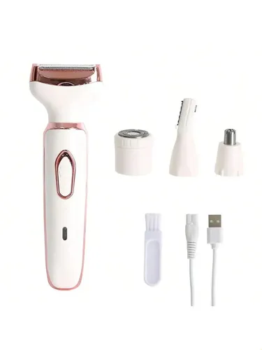 Depiladora Mujer 4 En 1eléctrica Usb Uso Seco Y Húmedo