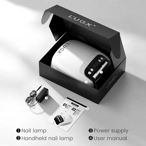 Lámpara Uv Led Recargable 2 En 1 Para Uñas Gel
