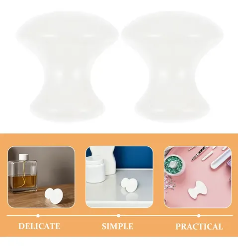 Tabla De Raspar Gua Sha De Cuarzo Rosa Natural, 2 Unidades