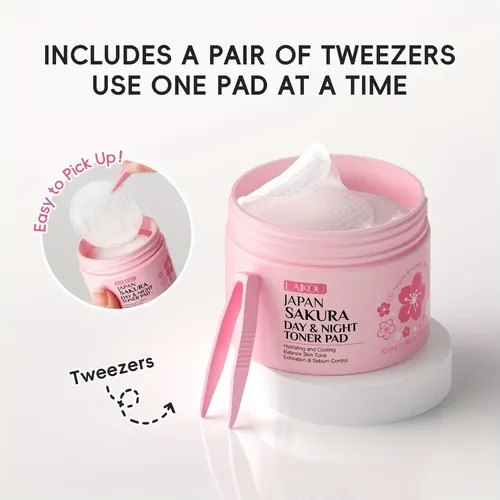 Tónico Facial Sakura, 40uds, 100ml, Limpieza E Hidratación Todo Tipo De Piel