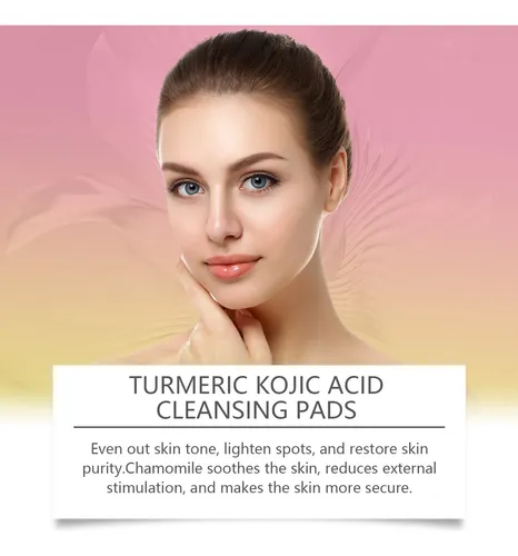 Limpiador Exfoliante Suave Jaysuing Kojic Turmeric Pads