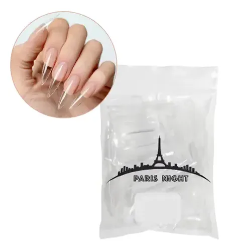 Kit Soft Gel 100 Tips Paris Night+ Base Kapping 15ml Premium