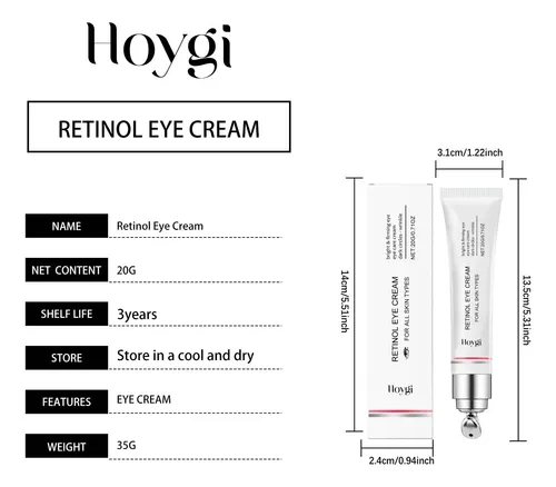 Crema De Ojos Hoygi Retinol Para Hidratación Y Reducción De