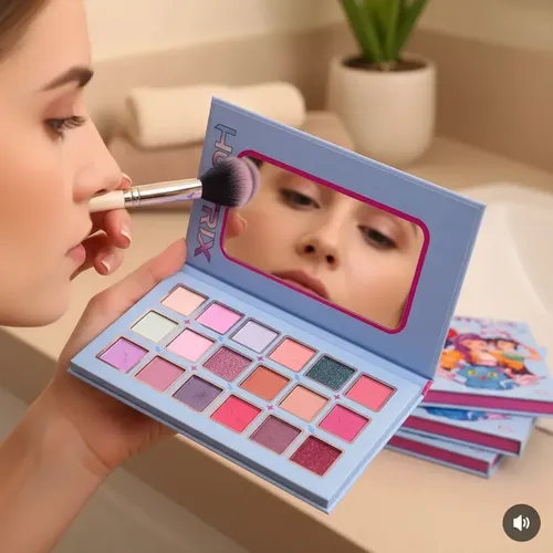 Paleta De Sombras K-pop 18 Colores Con Espejo