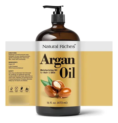 Aceite De Argán Natural Riches 473ml Hidratante Capilar