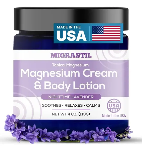 Nighttime Magnesium Body Cream With Lavender. Extra Lavender-4 Fl Oz (pack Of 1)