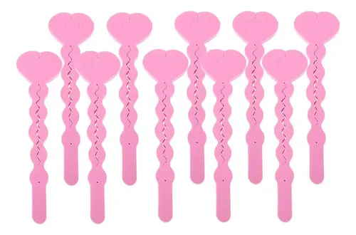 Rulos Para El Peinado Del Cabello Rosado