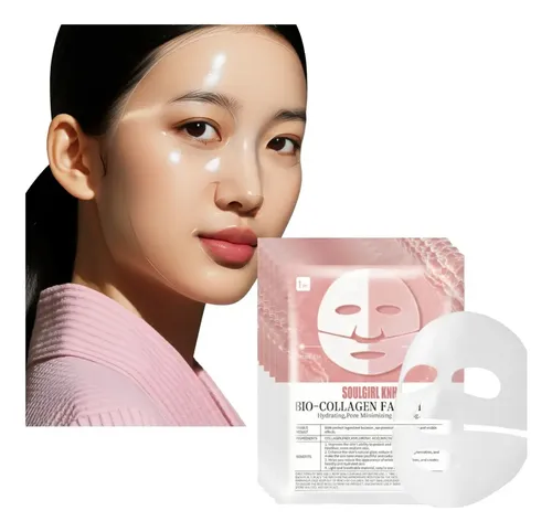 Pack 4 Mascarilla Facial Absorbible Biocolágeno Viral Tiktok