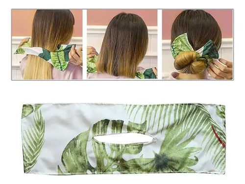 Bandas Para El Pelo De Bollo De Moda Para Mujer, C