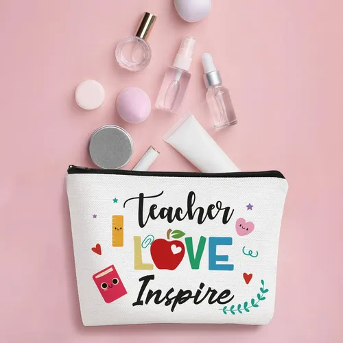 Bolsa De Maquillaje Seaoyozo Teacher Appreciation, 4 Unidade