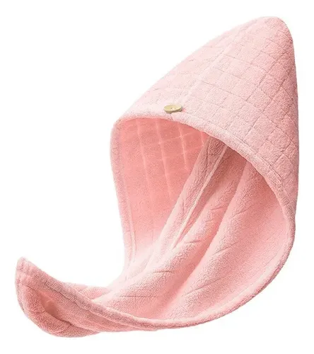 Gorro De Secado Rápido De Lana De Coral Para Secar El Cabell