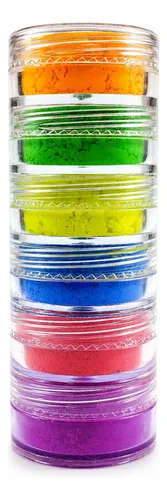 Set X 4 Sombras Ojos Volatil 6 Tonos Fluo Burst Neon Pink 21