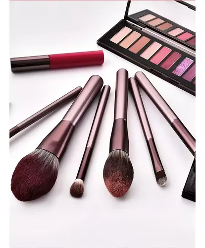 Set De Brochas De Maquillaje De Viaje Con Bolsa