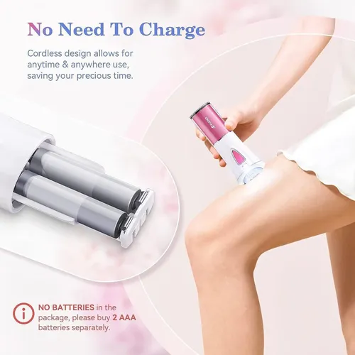 Depiladora Facial Beauzmo Pink 9 Pinzas Led Usb