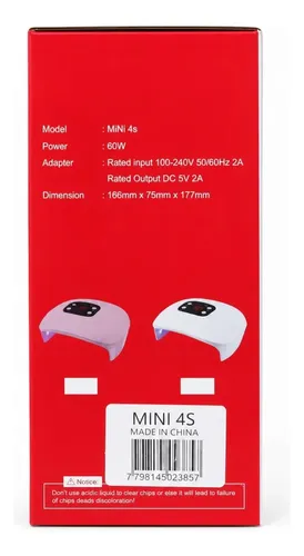 Cabina Uv Led Para Uñas Mini 4s 60w