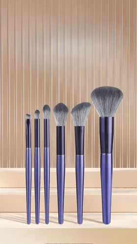 6 Brochas De Maquillaje Profesionales Suaves Para Uso Facial