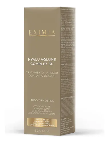 Eximia Hyalu Volume Complex 3d Contorno De Ojos Antiedad Antiarrugas Piel Sensible