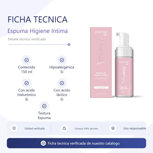 Espuma Higiene Intima Zona Vaginal Para Mujeres