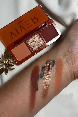 Trio Sombras Matte Metalizada Vibrante Viver Ruby Rose