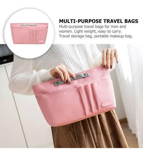 Neceser De Viaje Grande Con Compartimentos Para Maquillaje